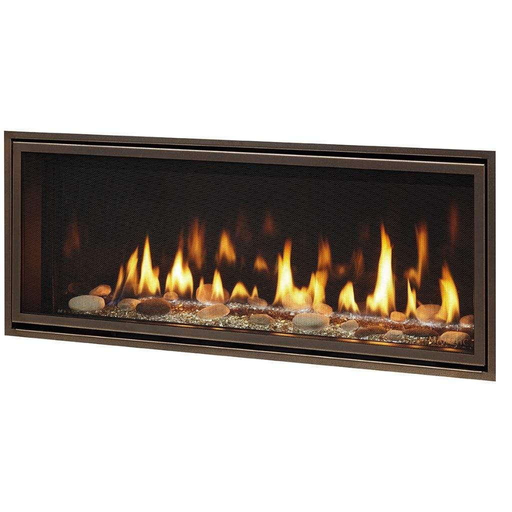 Majestic Echelon II 72" Linear Contemporary Direct Vent Natural Gas Fireplace With IntelliFire Touch Ignition System