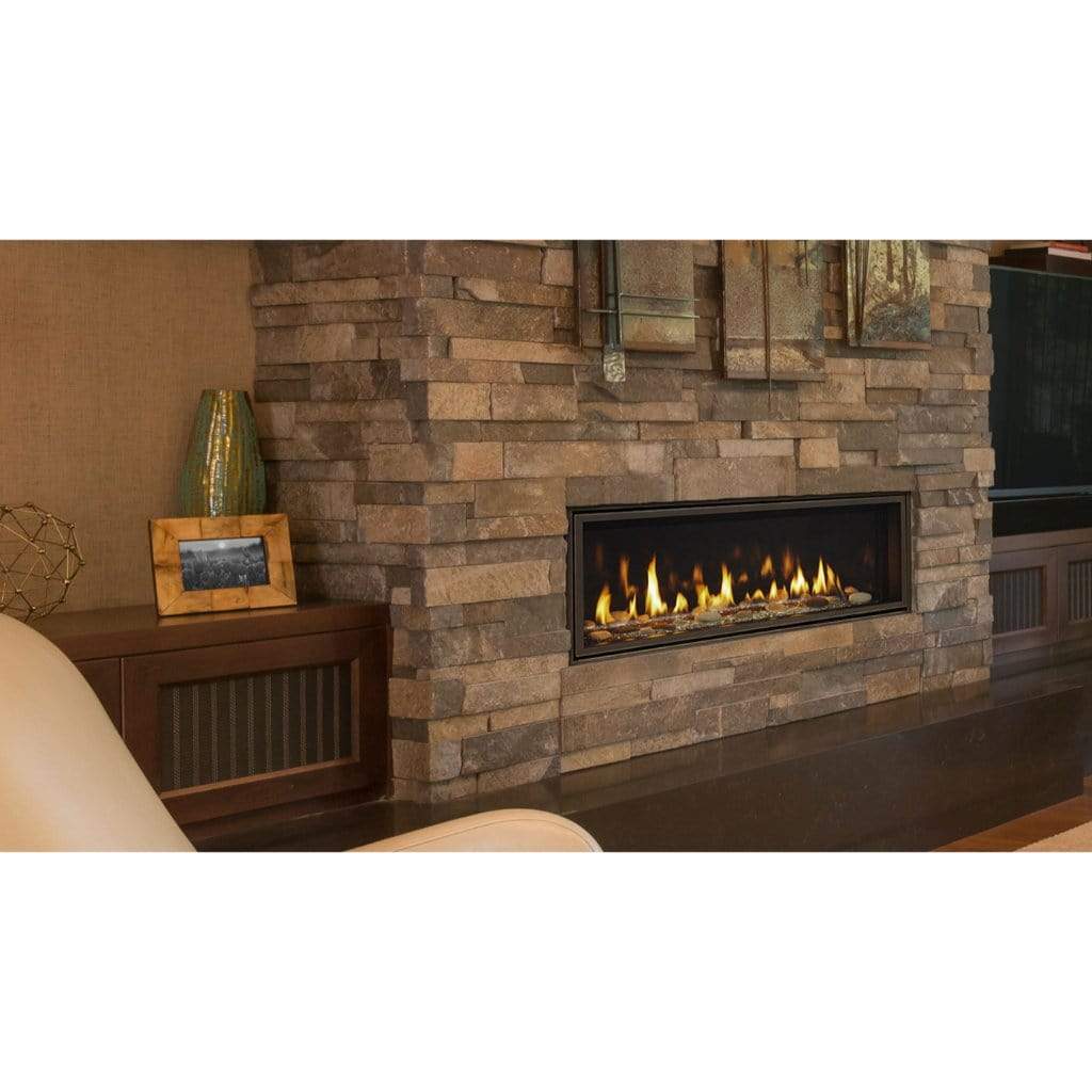 Majestic Echelon II 72" Linear Contemporary Direct Vent Natural Gas Fireplace With IntelliFire Touch Ignition System