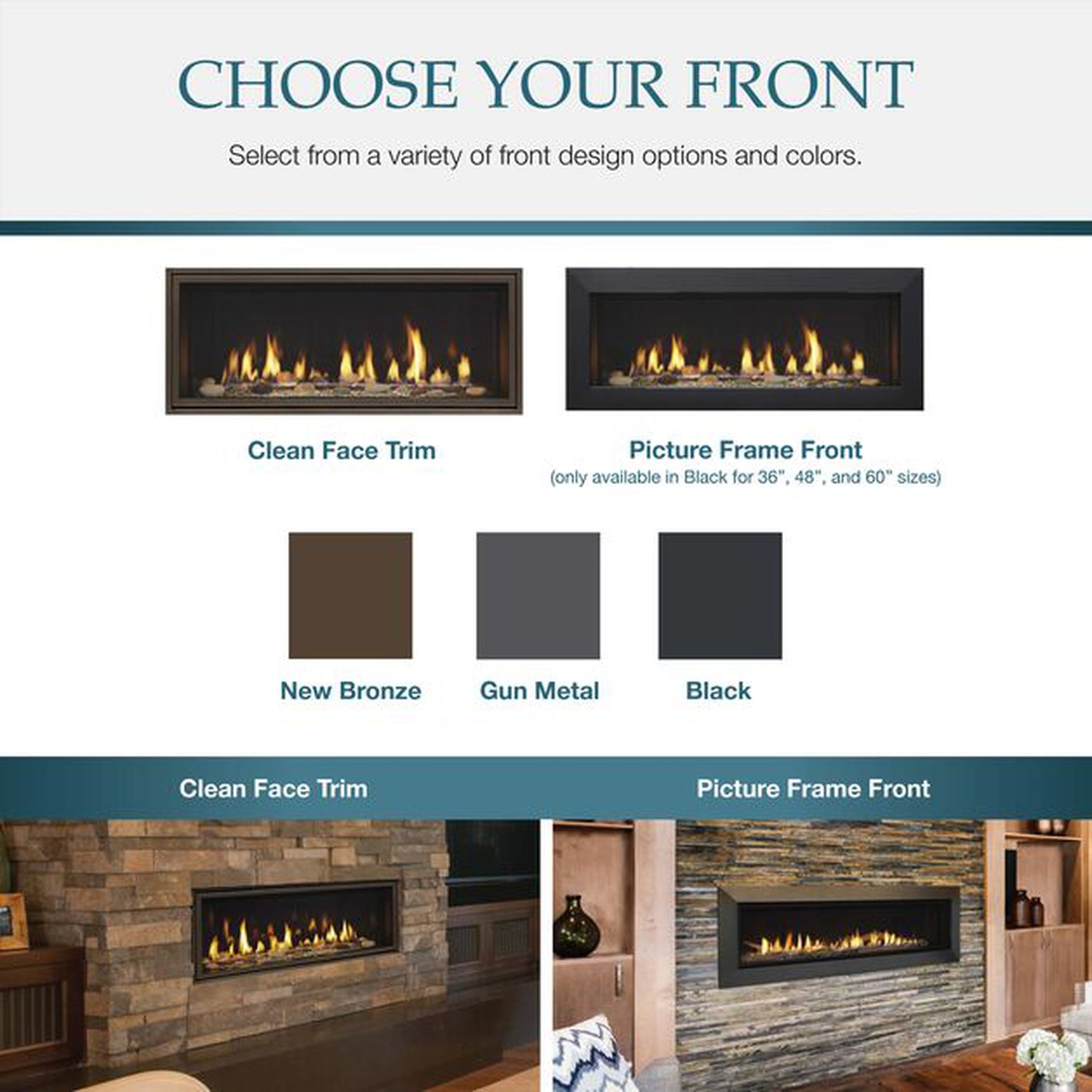 Majestic Echelon II See-Through 36" Linear Contemporary Direct