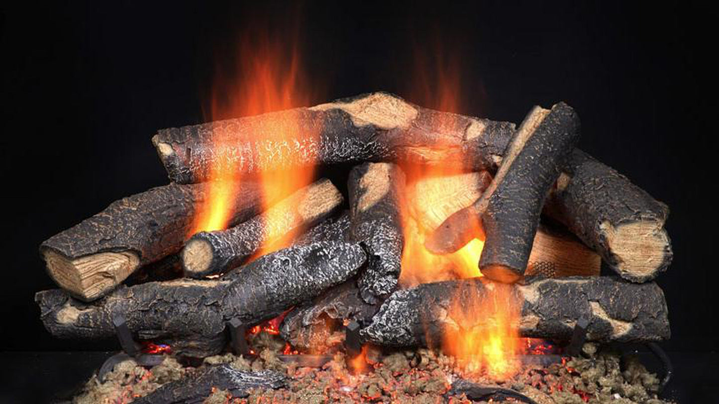 Majestic Fireside Supreme Oak 30" 12-Piece Refractory Cement Vented Gas Log Set