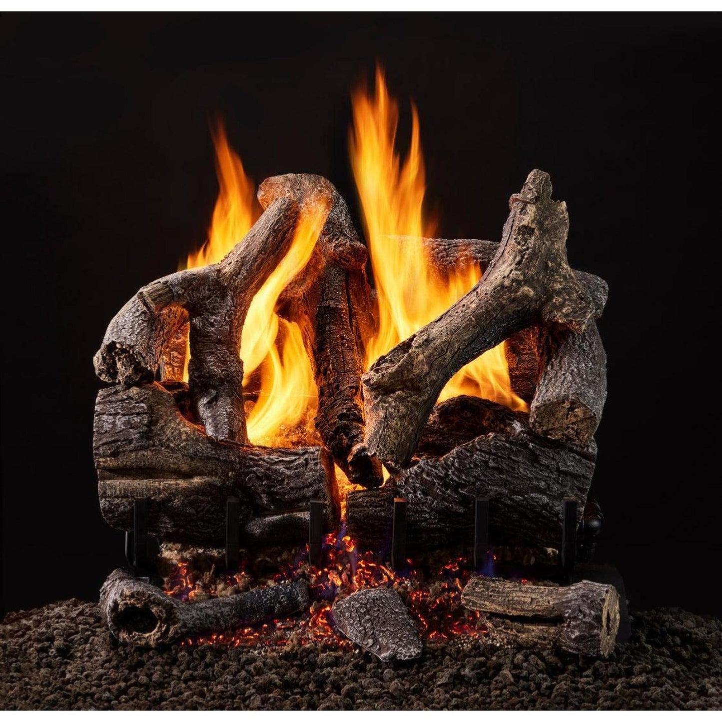Majestic Grand Oak 30" 12-Piece 3-Tier Vented Gas Log Set