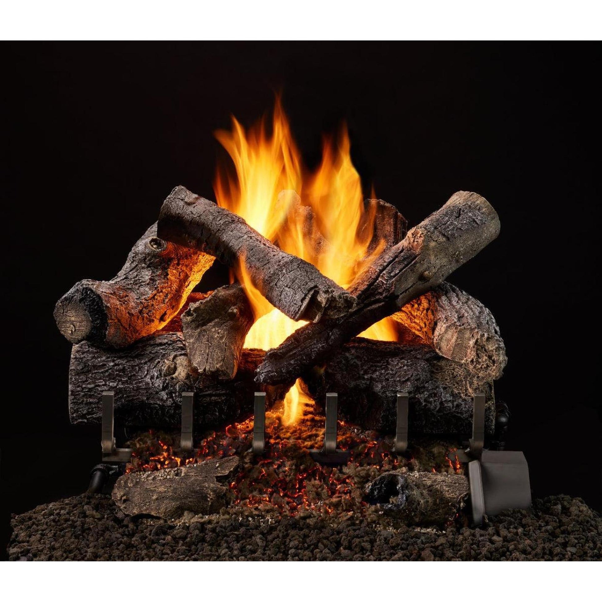 Majestic Grand Oak 30" 12-Piece 2-Tier Vented Gas Log Set