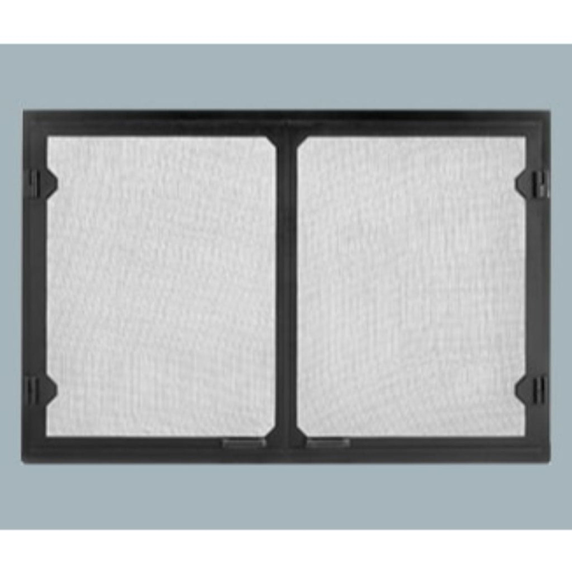 Majestic Grand Vista Black Cabinet Style Mesh Doors for Biltmore 42" Wood Burning Fireplace