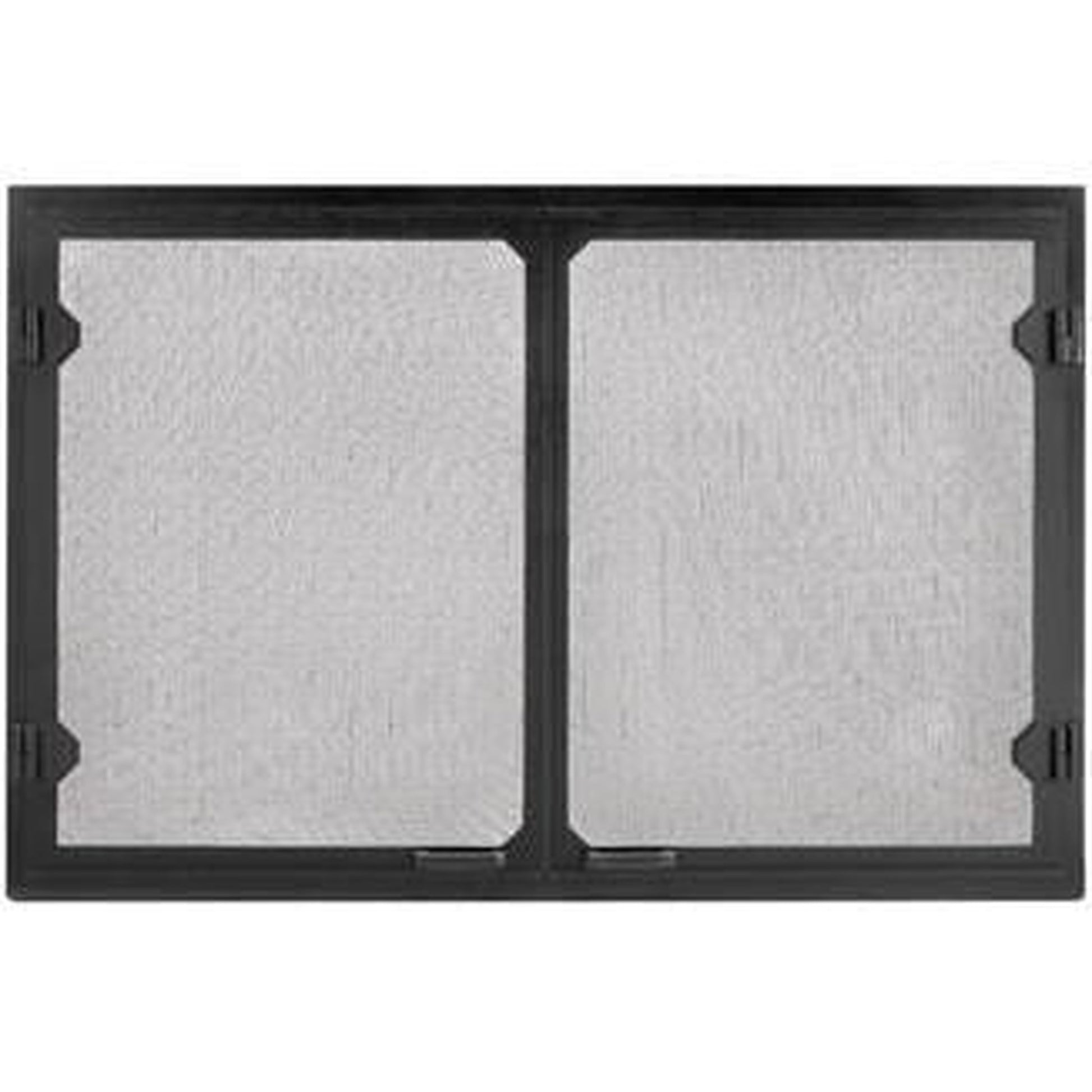 Majestic Grand Vista Black Cabinet Style Mesh Doors for Biltmore 42" Wood Burning Fireplace