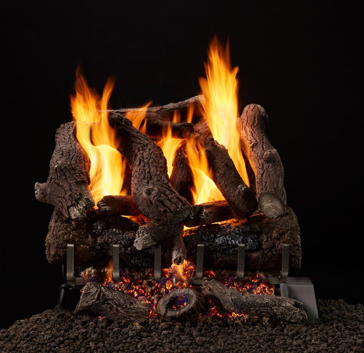 Majestic Heritage Oak 24" 14-Piece 3-Tier Vented Gas Log Set