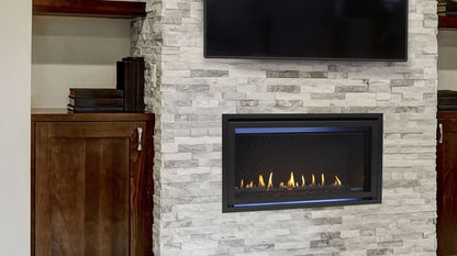 Majestic Jade 42" Linear Contemporary Direct Vent Natural Gas Fireplace With IntelliFire Touch Ignition System