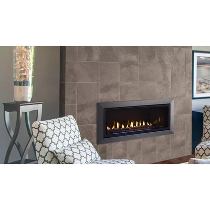 Majestic Jade 42" Linear Contemporary Direct Vent Natural Gas Fireplace With IntelliFire Touch Ignition System