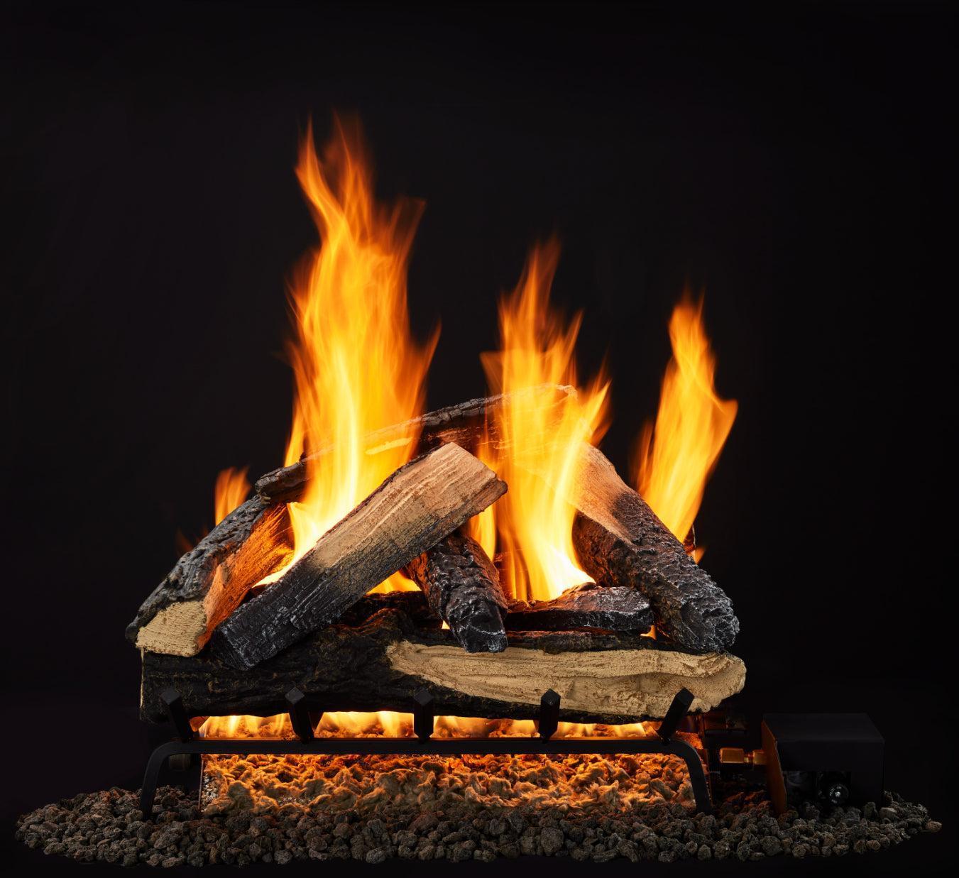 Majestic Kindled Stack 18" 10-Piece Vented Gas Log Set