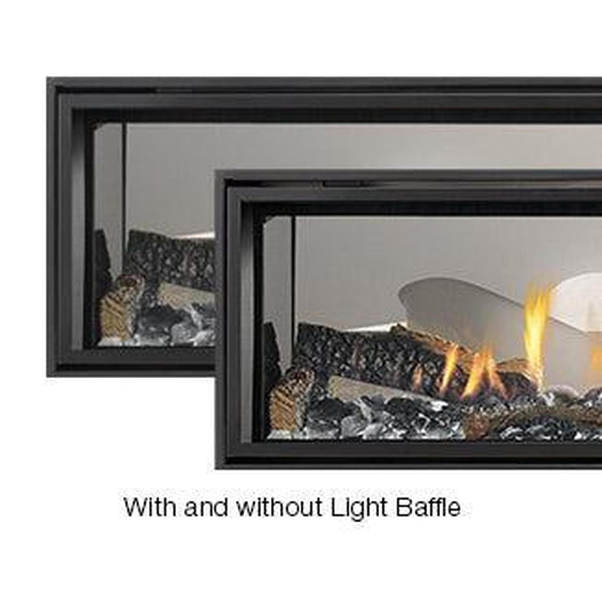 Majestic Light Baffle Kit for Echelon II See-Through 36" Gas Fireplace