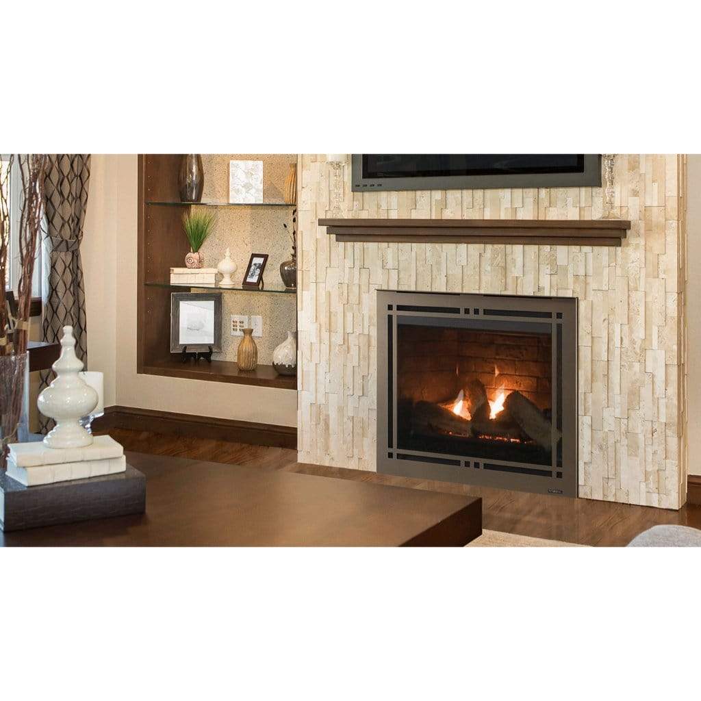 Majestic Meridian 36" Traditional Direct Vent Gas Fireplace With IntelliFire Touch Ignition System