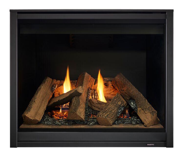 Majestic Meridian 36" Traditional Top/Rear Direct Vent Natural Gas Fireplace With IntelliFire Touch ignition System