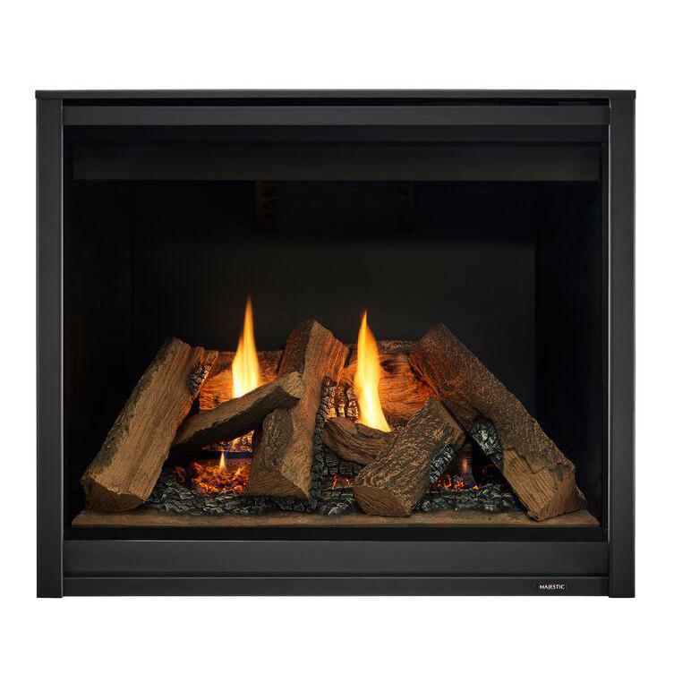 Majestic Meridian 36" Traditional Top/Rear Direct Vent Natural Gas Fireplace With IntelliFire Touch ignition System