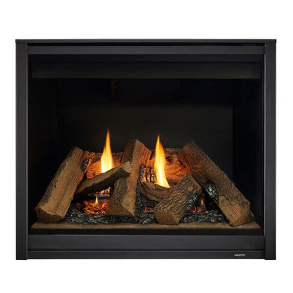 Majestic Meridian 36" Traditional Top/Rear Direct Vent Propane Gas Fireplace With IntelliFire Touch ignition System