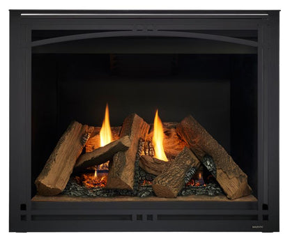 Majestic Meridian 36" Traditional Top/Rear Direct Vent Propane Gas Fireplace With IntelliFire Touch ignition System