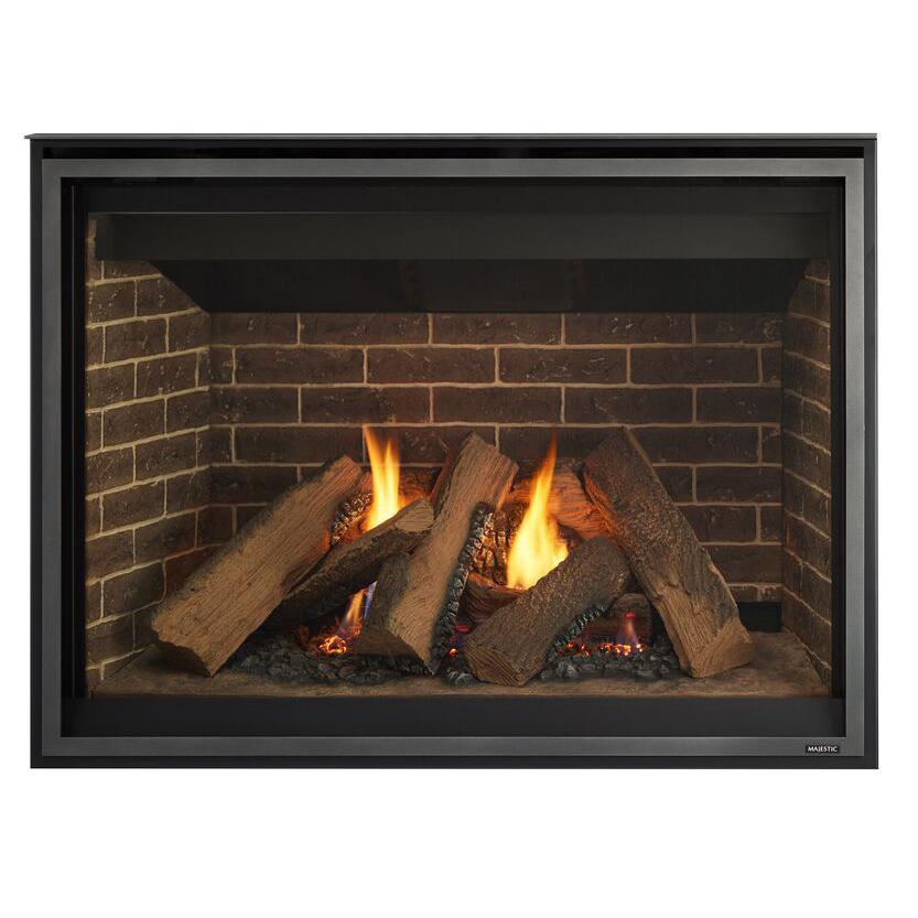 Majestic Meridian 42" Traditional Top/Rear Direct Vent Natural Gas Fireplace With IntelliFire Touch Ignition System