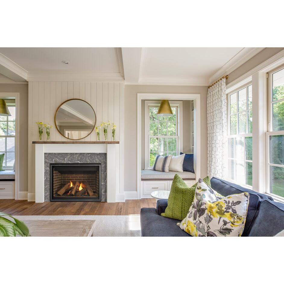 Majestic Meridian 42" Traditional Top/Rear Direct Vent Natural Gas Fireplace With IntelliFire Touch Ignition System