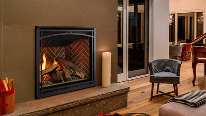 Majestic Meridian 42" Traditional Top/Rear Direct Vent Natural Gas Fireplace With IntelliFire Touch Ignition System