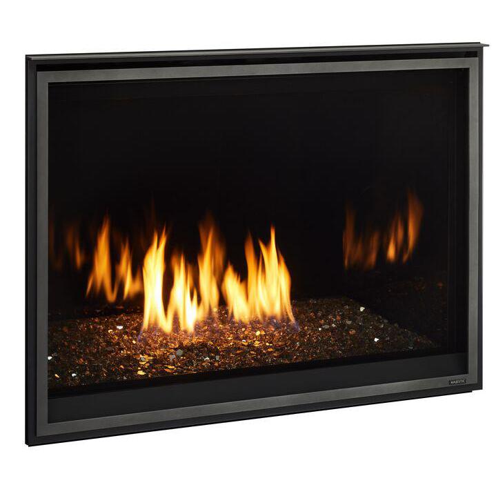 Majestic Meridian Modern 42" Traditional/Contemporary Top Direct Vent Natural Gas Fireplace With IntelliFire Touch ignition System