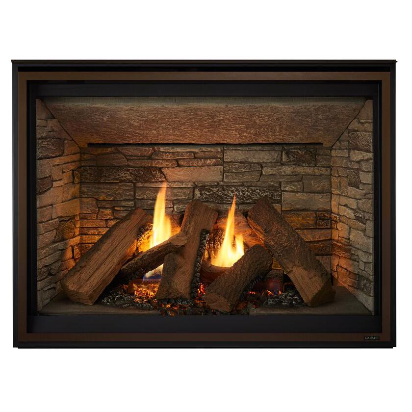 Majestic Meridian Platinum 42" Traditional Top/Rear Direct Vent Natural Gas Fireplace With IntelliFire Touch ignition System