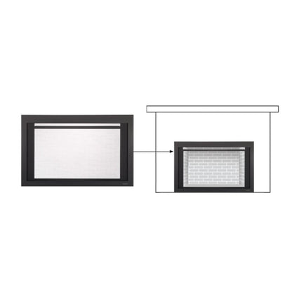 Majestic New Bronze Clean Screen Front for Ruby and Trilliant 25" Gas Fireplace Inserts
