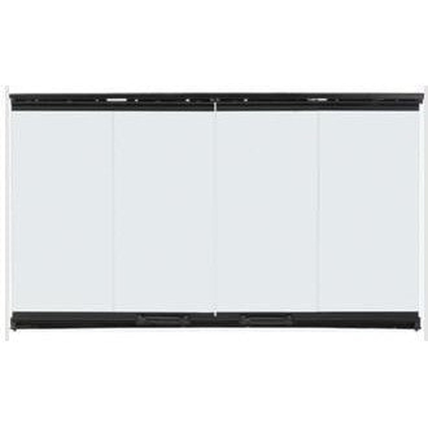 Majestic Original Bi-Fold Glass Doors With Black Trim for Biltmore 42" Wood Burning Fireplace