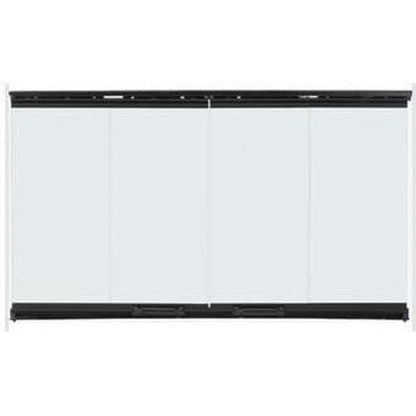 Majestic Original Bi-Fold Glass Doors With Black Trim for Biltmore 42" Wood Burning Fireplace