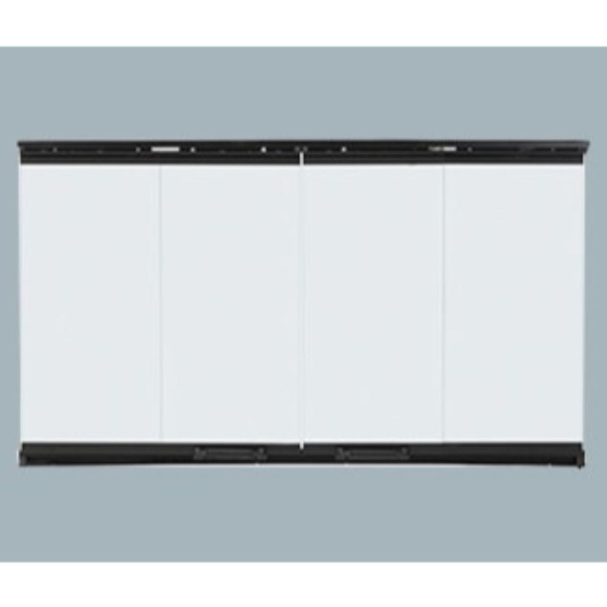 Majestic Original Bi-Fold Glass Doors With Black Trim for Royalton and Reveal 36" Fireplaces