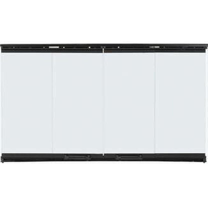 Majestic Original Bi-Fold Glass Doors With Black Trim for Sovereign 42" Wood Burning Fireplace