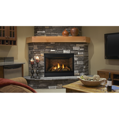 Majestic Quartz 32" Traditional Top/Rear Direct Vent Natural Gas Fireplace With IntelliFire Touch Ignition System