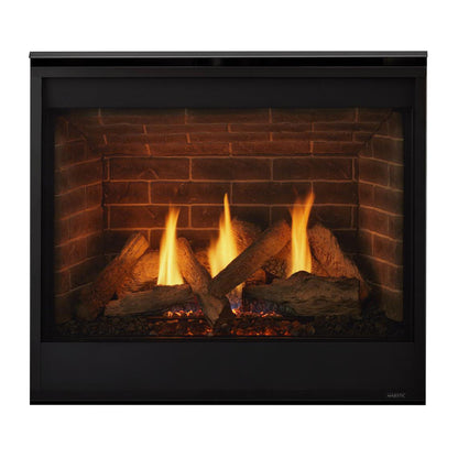 Majestic Quartz 32" Traditional Top/Rear Direct Vent Propane Gas Fireplace With IntelliFire Touch Ignition System