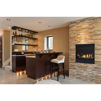 Majestic Quartz 42" Traditional Top/Rear Direct Vent Natural Gas Fireplace With IntelliFire Touch Ignition System