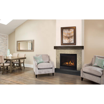 Majestic Quartz 36" Traditional Top/Rear Direct Vent Propane Gas Fireplace With IntelliFire Touch Ignition System