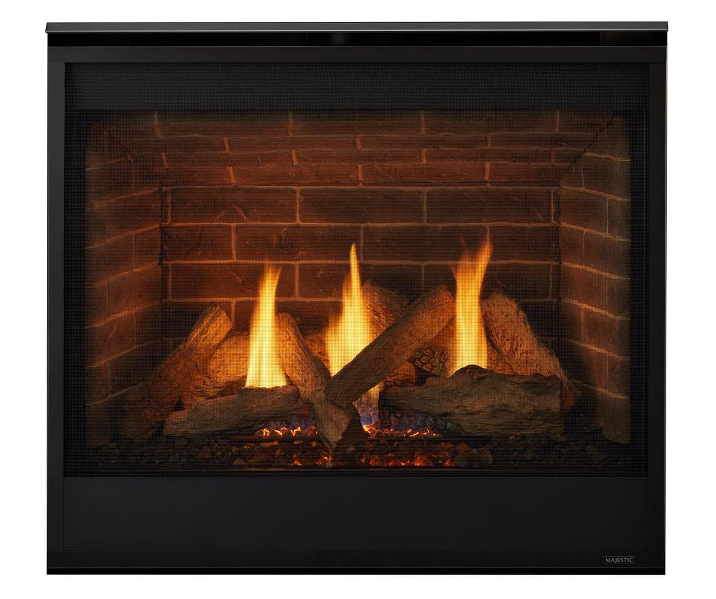 Majestic Quartz 36" Traditional Top/Rear Direct Vent Propane Gas Fireplace With IntelliFire Touch Ignition System