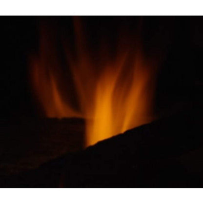 Majestic Reflective Black Glass Interior Panels for See-Through Multi-Sided Gas Fireplace