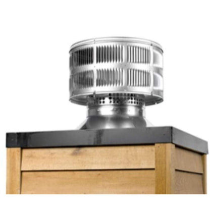 Majestic Round Vertical Venting Wood Telescoping Termination Cap With Storm Collar for SL300 Series Pipe