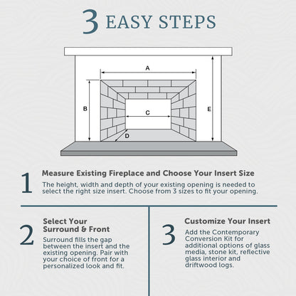 Majestic Ruby 25" Traditional Direct Vent Natural Gas Fireplace Insert With IntelliFire Touch Ignition System