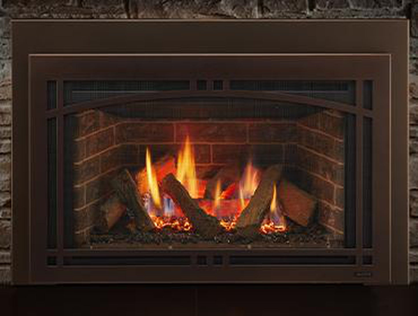 Majestic Ruby 25" Traditional Direct Vent Natural Gas Fireplace Insert With IntelliFire Touch Ignition System