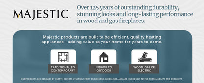 Majestic Ruby 30" Traditional Direct Vent Propane Gas Fireplace Insert With IntelliFire Touch Ignition System