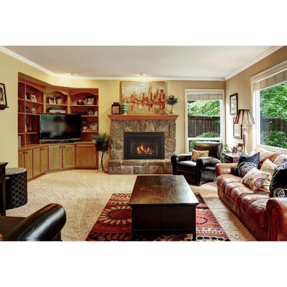 Majestic Ruby 35" Traditional Direct Vent Natural Gas Fireplace Insert With IntelliFire Touch Ignition System