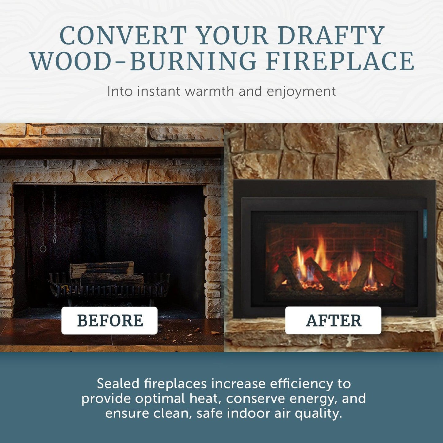 Majestic Ruby 35" Traditional Direct Vent Propane Gas Fireplace Insert With IntelliFire Touch Ignition System