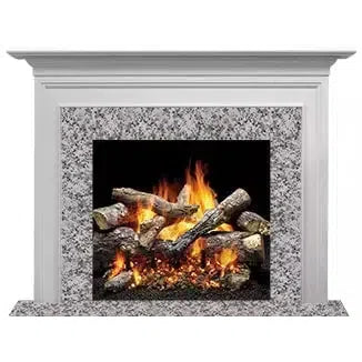 Majestic Select Series Richland B 48" Primed MDF Transitional Style Flush Wood Fireplace Mantel With Custom Ebony Stain Color