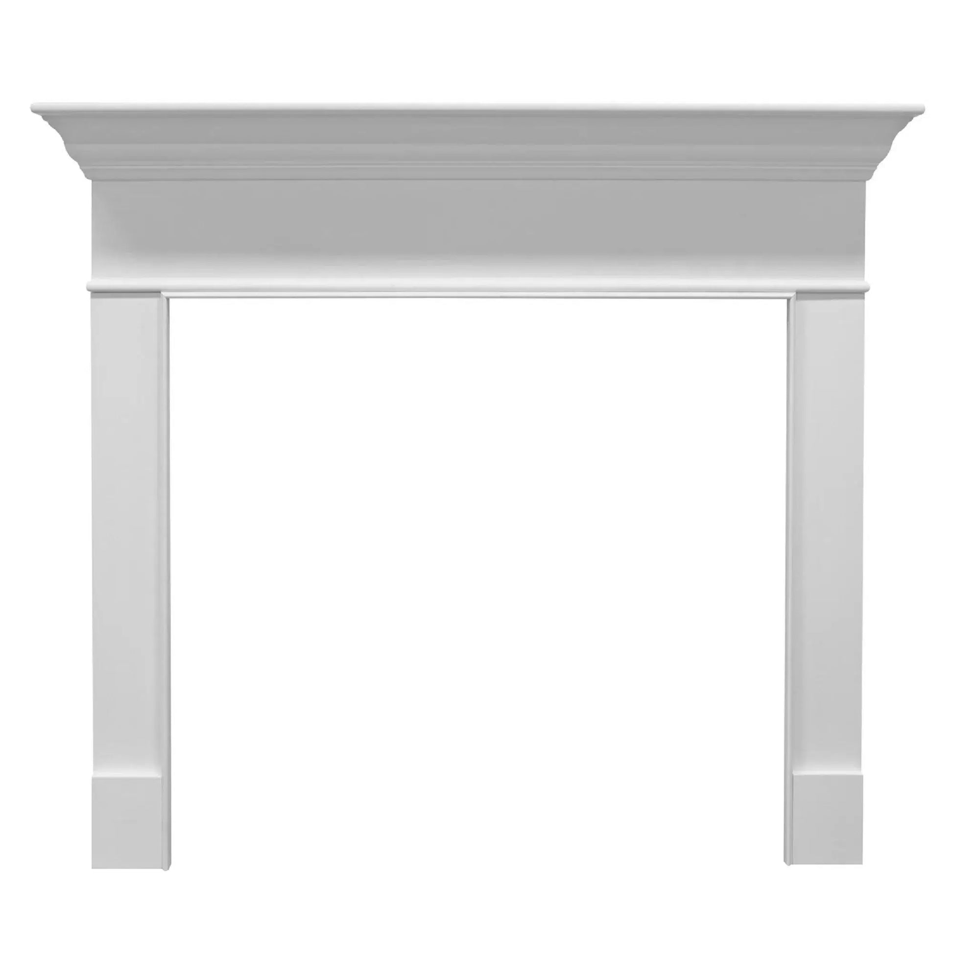 Majestic Select Series Wescott A 44" Primed MDF Transitional Style Flush Wood Fireplace Mantel