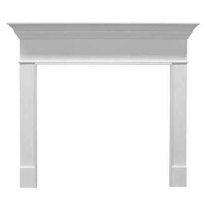 Majestic Select Series Wescott B 48" Primed MDF Transitional Style Flush Wood Fireplace Mantel With Custom Ebony Stain Color