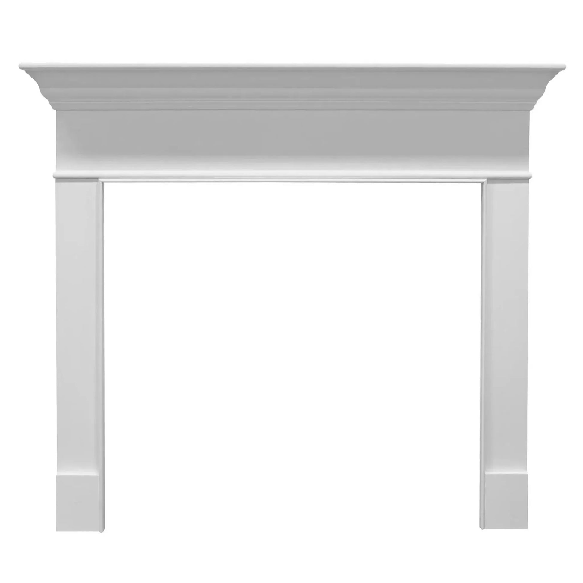 Majestic Select Series Wescott C 53" Primed MDF Transitional Style Flush Wood Fireplace Mantel With Custom New Gray Stain Color