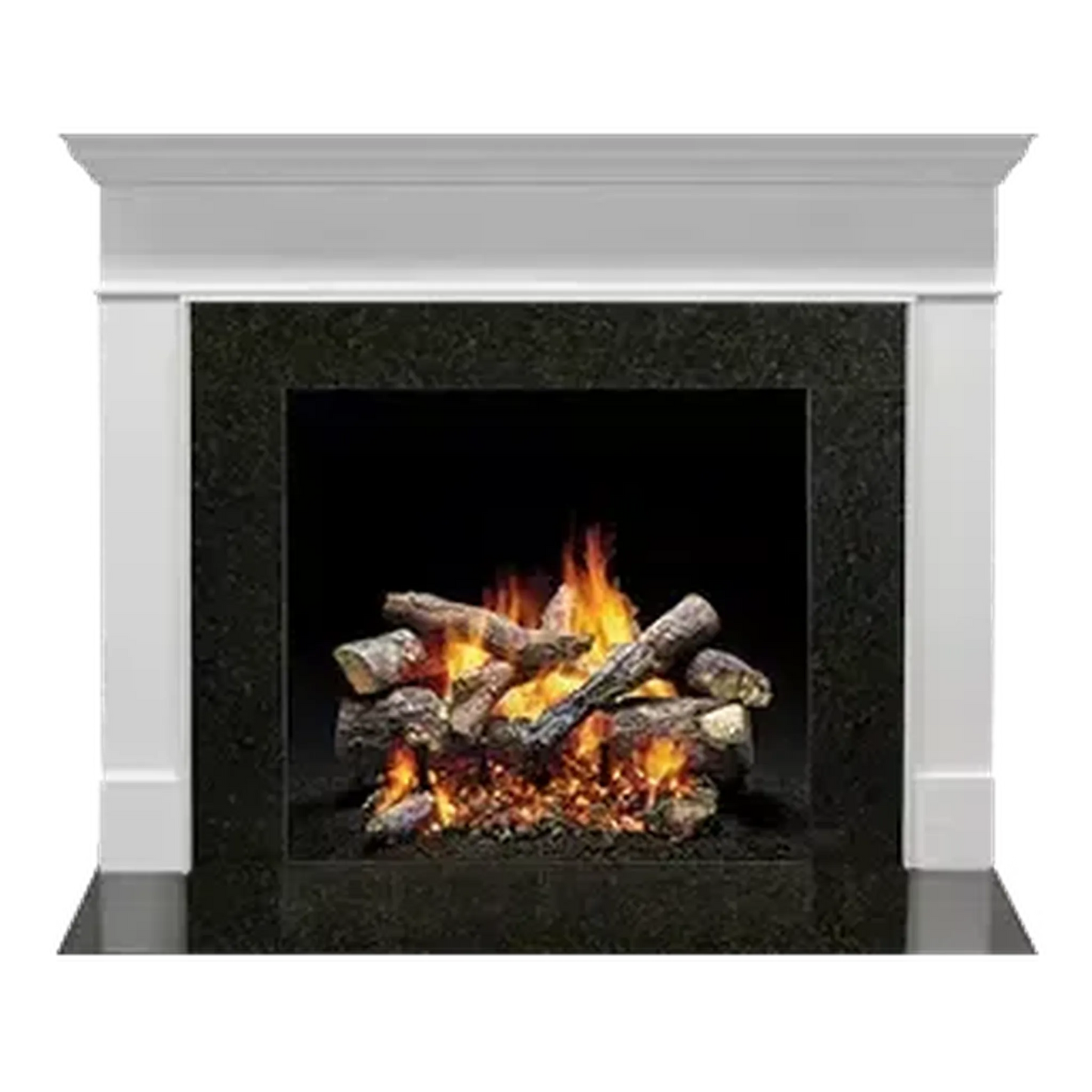 Majestic Select Series Wescott C 53" Primed MDF Transitional Style Flush Wood Fireplace Mantel With Custom New Gray Stain Color