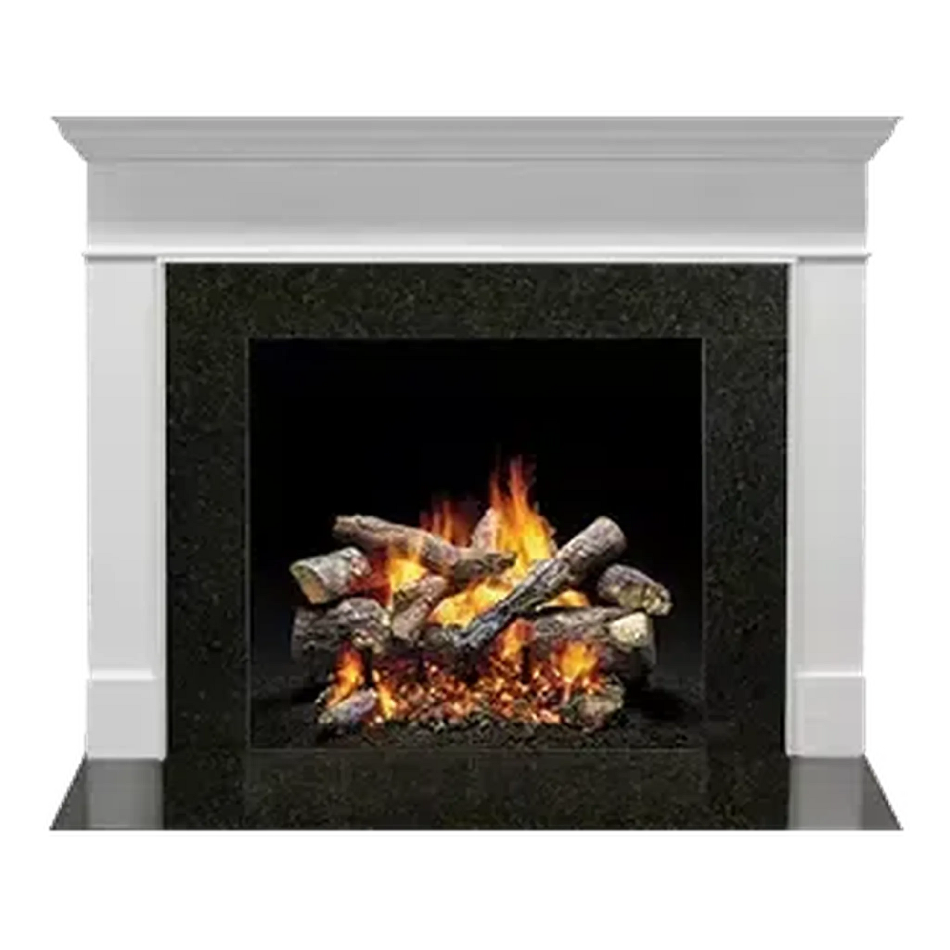 Majestic Select Series Wescott C 53" Primed MDF Transitional Style Flush Wood Fireplace Mantel With Custom New Gray Stain Color