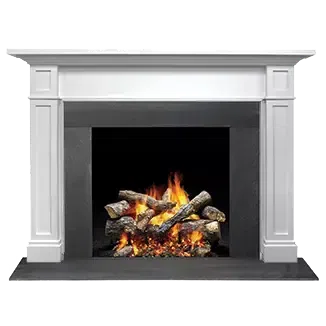 Majestic Signature Series Acadia B 48" Primed MDF Traditional Style Flush Wood Fireplace Mantel With Custom Ebony Stain Color