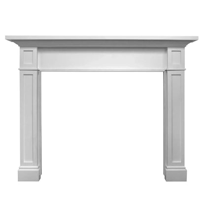 Majestic Signature Series Acadia C 53" Primed MDF Traditional Style Flush Wood Fireplace Mantel With Custom Ebony Stain Color