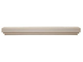 Majestic Signature Series Crosby 48" Primed MDF Modern Style Wood Mantel Shelf