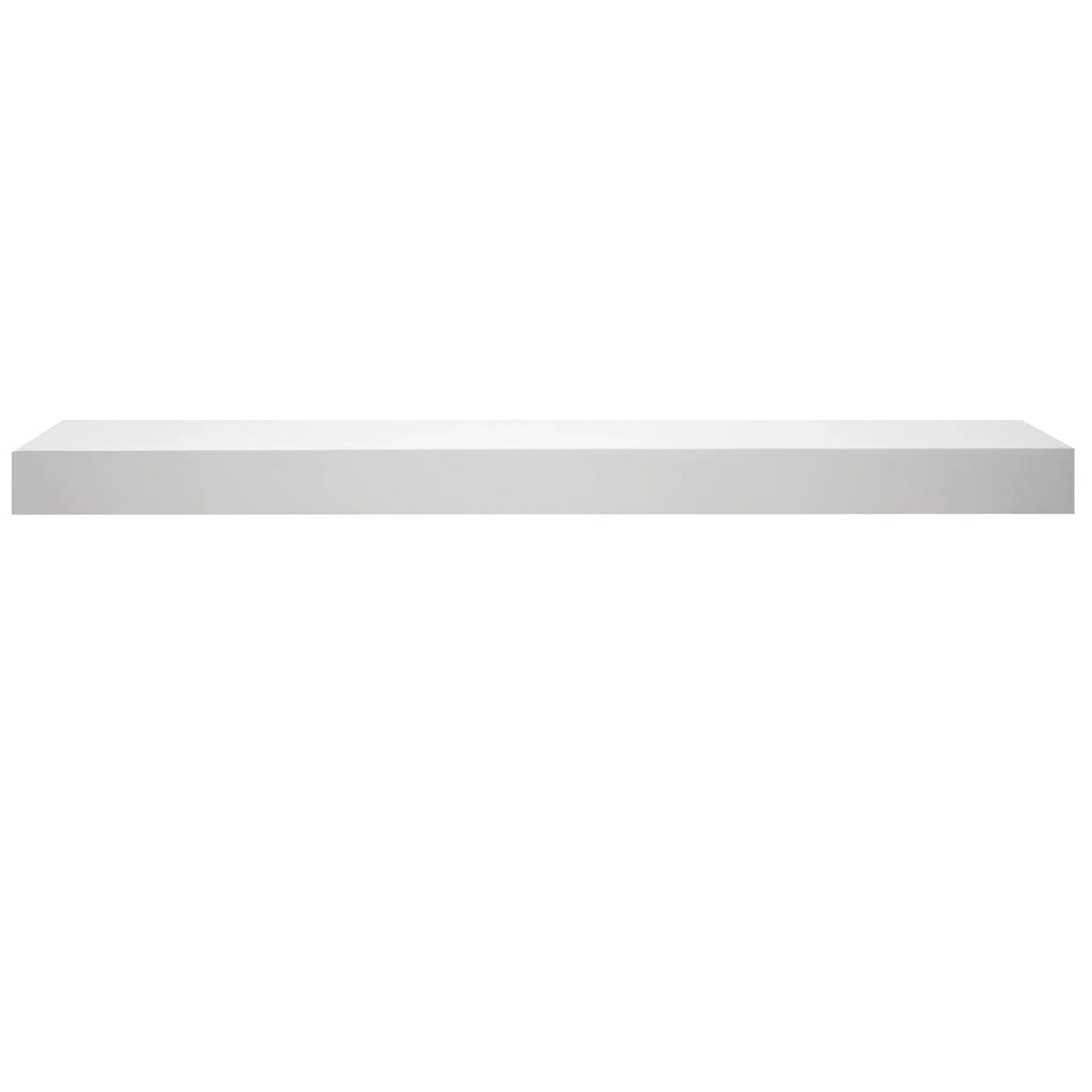 Majestic Signature Series Fillmore 48" Primed MDF Transitional Style Wood Mantel Shelf With Custom Ebony Stain Color